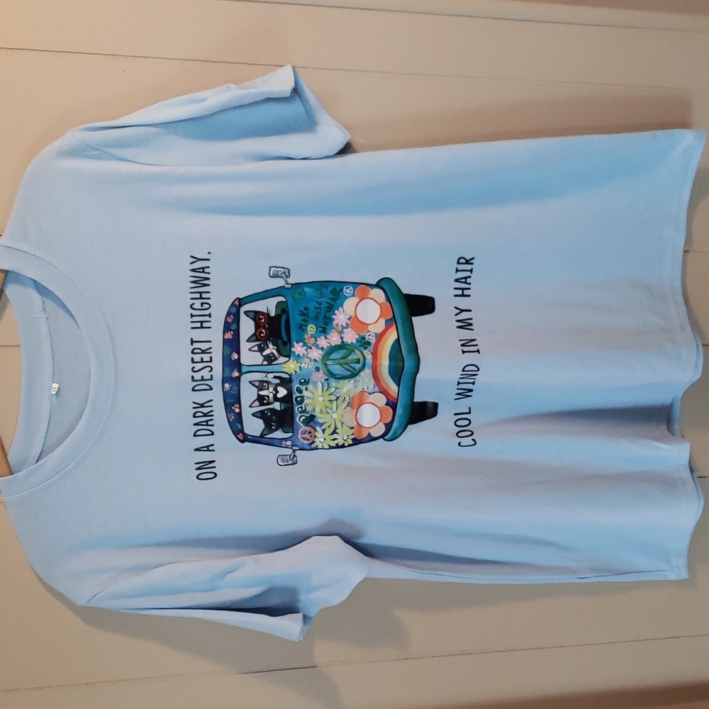 Hippie Cat tee